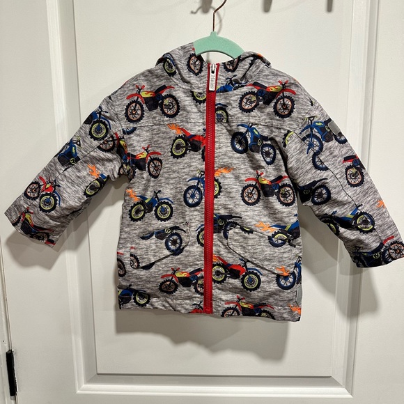 HATLEY HATLEY BLAZING DIRT BIKES MICROFIBER RAIN JACKET SIZE 2T BOYS - Picture 2 of 5